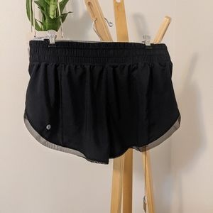 Black Lululemon running shorts